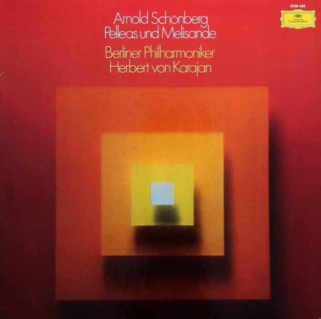 カラヤンのシェーンベルク/交響詩「ペレアスとメリザンド」　独DGG　3898　LP レコード