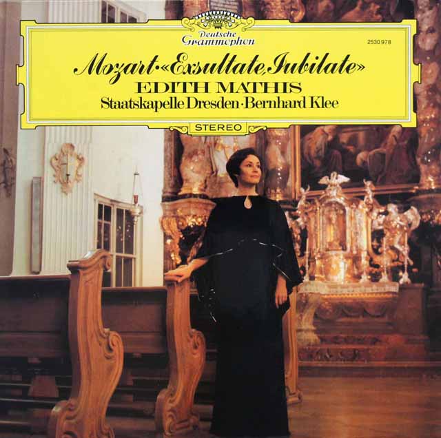 マティスのモーツァルト/「エクスルターテ・ユビラーテ」ほか　独DGG　3413　LP レコード