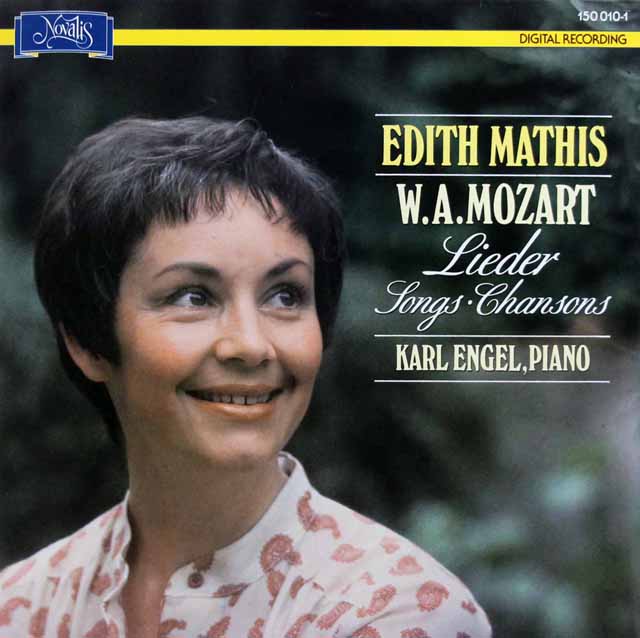 マティスのモーツァルト/歌曲集　スイスNovalis　3898　LP レコード