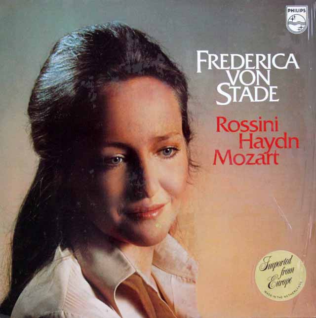 シュターデのロッシーニ、ハイドン、モーツァルト/オペラ歌曲集　蘭PHILIPS　3898　LP レコード