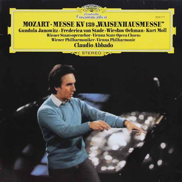 アバドのモーツァルト/「孤児院ミサ」　独DGG　3898　LP レコード