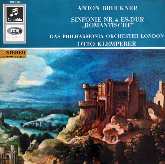 クレンペラーのブルックナー/交響曲第4番「ロマンティック」　独Columbia　3413　LP レコード