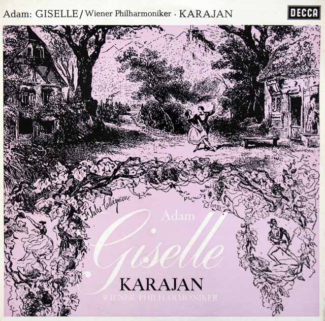 カラヤンのアダン/「ジゼル」　独DECCA　3898　LP レコード