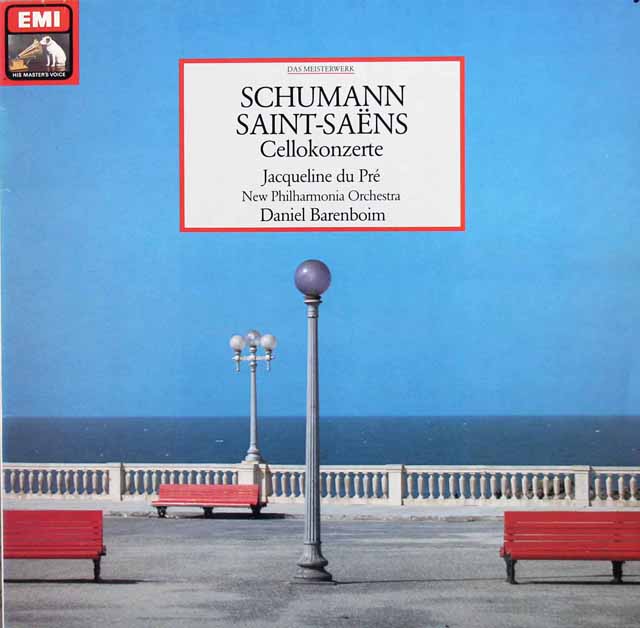 デュ・プレ、バレンボイムのシューマン/チェロ協奏曲ほか　独EMI　3414　LP レコード