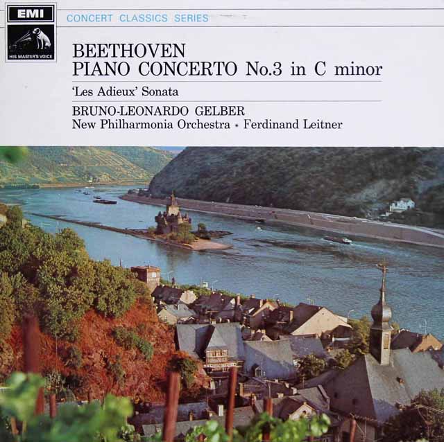 ゲルバー、ライトナーのベートーヴェン/ピアノ協奏曲第3番ほか  英EMI　3897　LP レコード