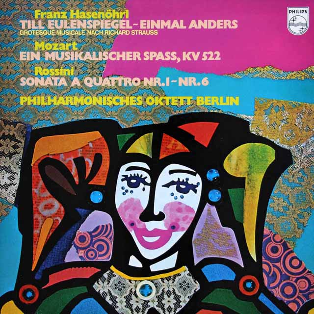 ベルリン・フィル八重奏団のモーツァルト/「音楽の冗談」ほか　蘭PHILIPS　3897　LP レコード