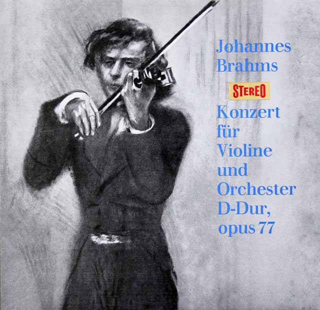 【ステレオ！】ラウテンバッハーのブラームス/ヴァイオリン協奏曲 　独fono-ring　3414　LP レコード