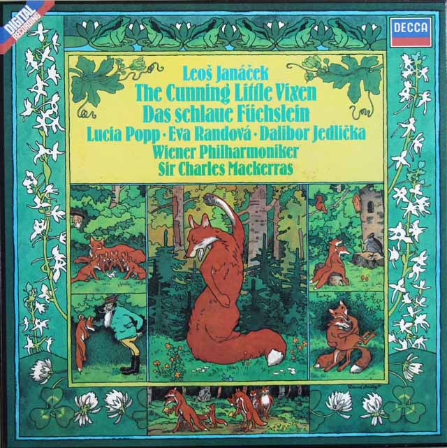 マッケラス、ポップらのヤナーチェク/「利口な女狐の物語」全曲　蘭DECCA　3414　LP レコード