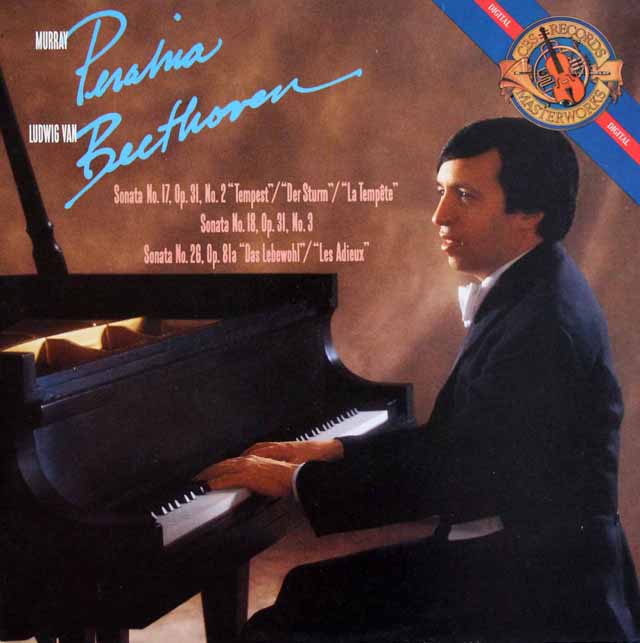 ペライアのベートーヴェン/ピアノソナタ第17番「テンペスト」ほか　蘭CBS　3897　LP レコード