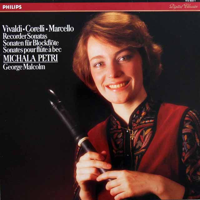 ペトリ、マルコムのヴィヴァルディ、コレッリほか/リコーダー作品集　蘭PHILIPS　3897　LP レコード