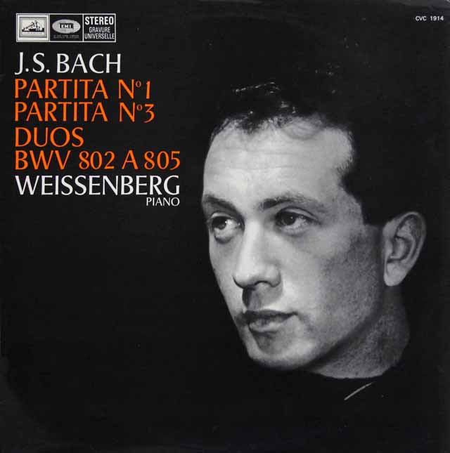 ワイセンベルクのバッハ/パルティータ第1、3番ほか  仏EMI（VSM）　3897　LP レコード