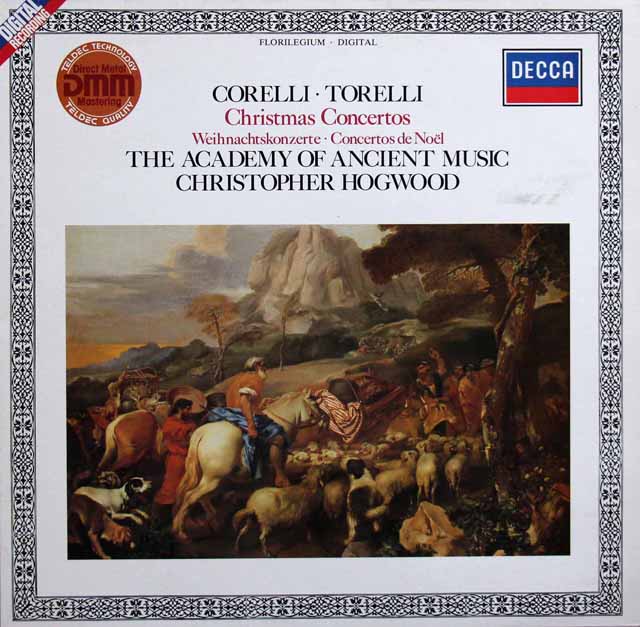 ホグウッドの「クリスマス・コンサート」　（コレッリ、トレッリ、バッハ、ヘンデルほか）　独DECCA　3415　LP レコード