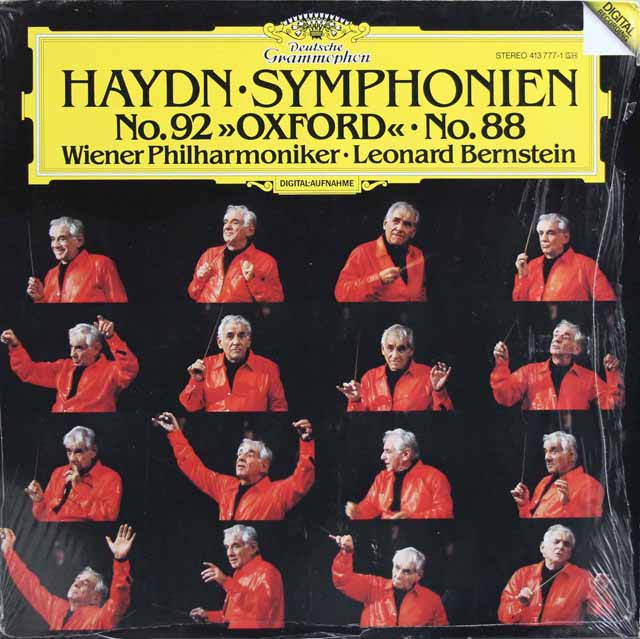 バーンスタインのハイドン/交響曲第92番「オックスフォード」、第88番「V字」　独DGG　3897　LP レコード