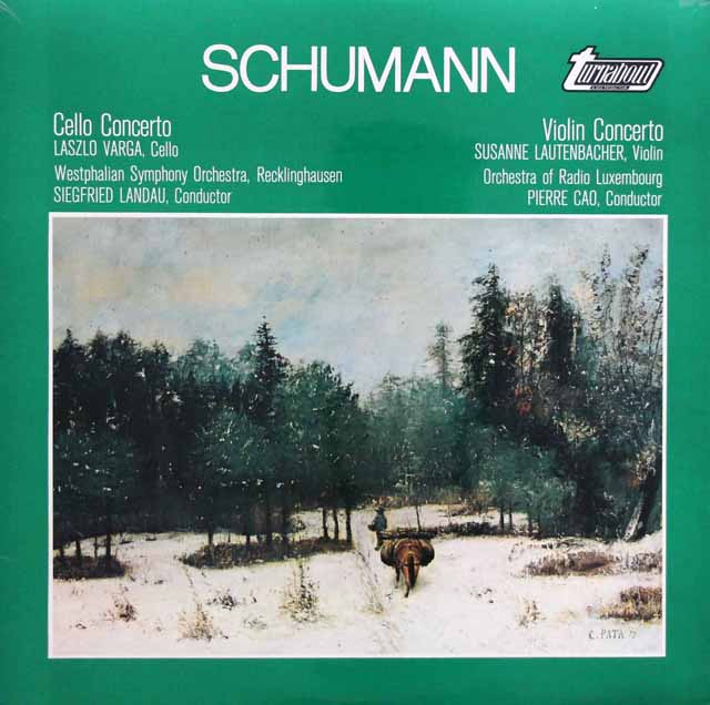 ラウテンバッハーのシューマン/ヴァイオリン協奏曲ほか　英turnabout（DECCA）　3415　LP レコード