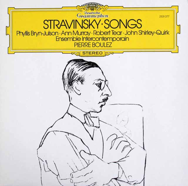 ブーレーズらによるストラヴィンスキー/歌曲集　独DGG　3897　LP レコード