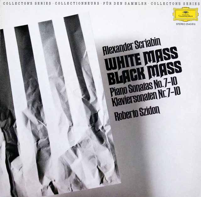 シドンのスクリャービン/ピアノソナタ第7～10番　独DGG　3416　LP レコード