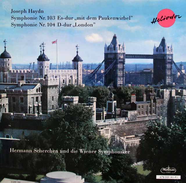 シェルヘンのハイドン/「太鼓連打」、「ロンドン」交響曲　独HELIODOR　3897　LP レコード