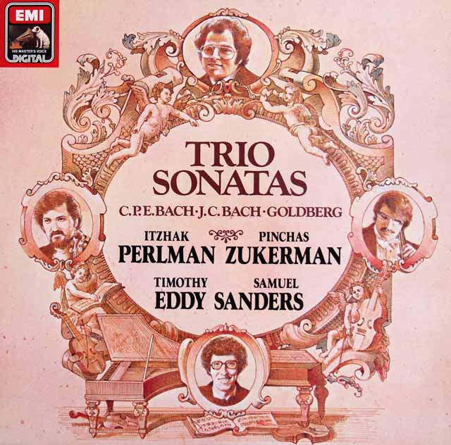 パールマン、ズッカーマンらのバッハ/トリオ・ソナタほか　独EMI 　3897　LP レコード
