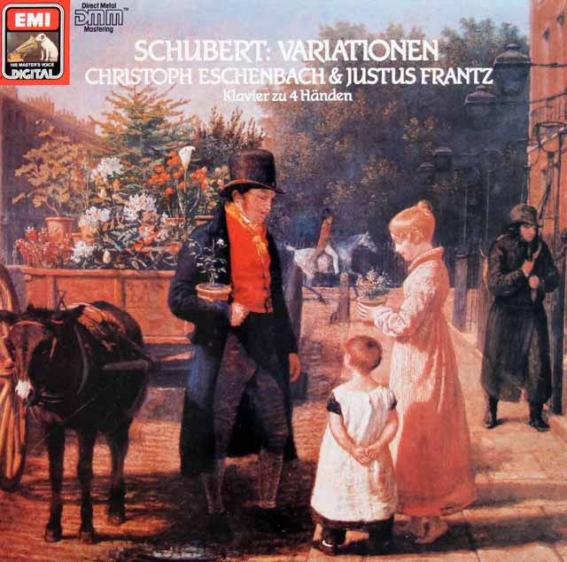 エッシェンバッハ、フランツのシューベルト/4手のピアノのための変奏曲集　独EMI　3897　LP レコード