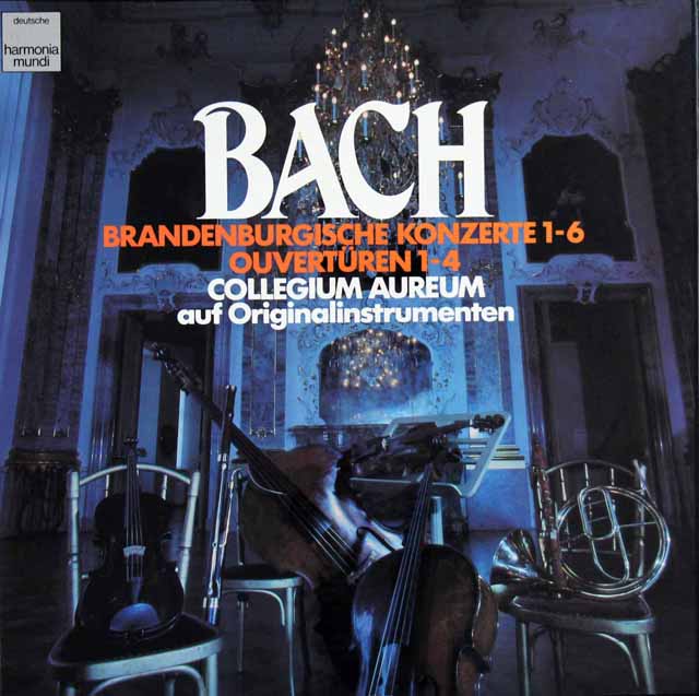 コレギウム・アウレウムのバッハ/ブランデンブルク協奏曲、管弦楽組曲　独HM　3416　LP レコード