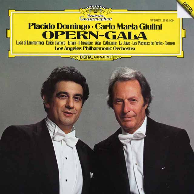 ドミンゴ、ジュリーニのオペラ・ガラ　独DGG　3417　LP レコード