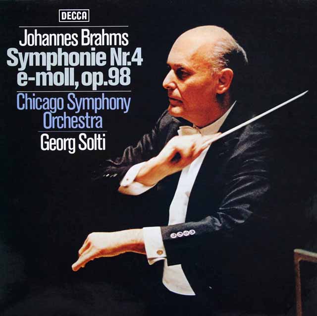ショルティのブラームス/交響曲第4番　独DECCA　3417　LP レコード