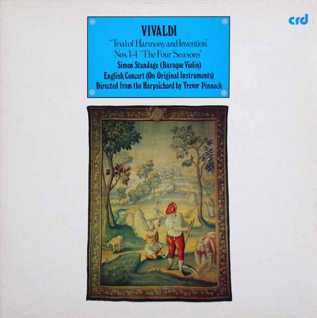 スタンデイジ、ピノックのヴィヴァルディ/「四季」　独crd　3417　LP レコード
