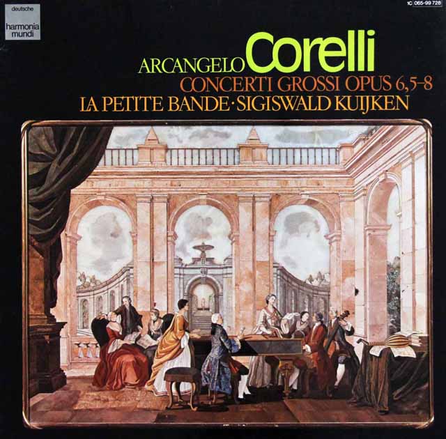 クイケン、ラ・プティット・バンドのコレッリ/合奏協奏曲第5～8番　独HM　3417　LP レコード