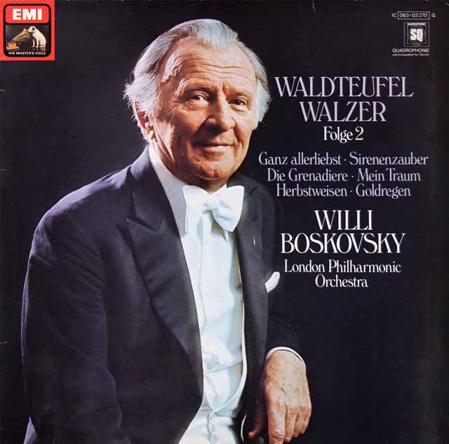 ボスコフスキーのワルトトイフェル/ワルツ集　第2巻　独EMI　3419　LP レコード