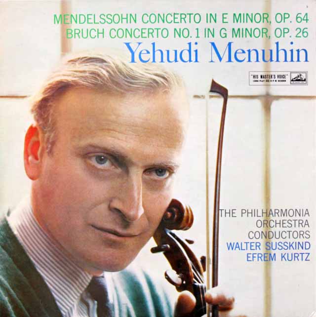 メニューインのメンデルスゾーン、ブルッフ/ヴァイオリン協奏曲　英EMI　3419　LP レコード