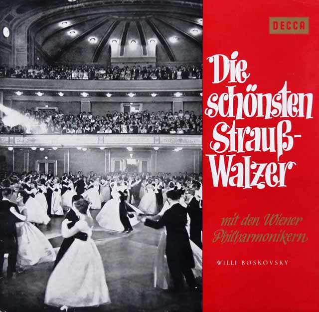 ボスコフスキーのJ.シュトラウス/「美しき青きドナウ」ほかワルツ集　独DECCA　3419　LP レコード