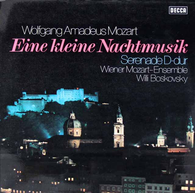 ボスコフスキーのモーツァルト/「アイネ・クライネ・ナハトムジーク」ほか　独DECCA　3419　LP レコード