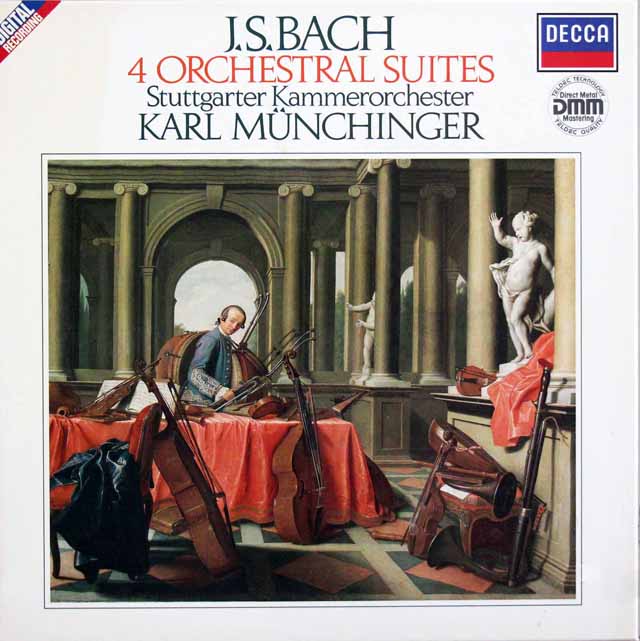 ミュンヒンガーのバッハ/管弦楽組曲全曲　独DECCA　3419　LP レコード