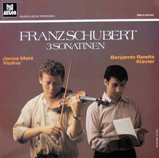 マテー、ラヴィッツのシューベルト/3つのソナチネ　独FSM　3420　LP レコード