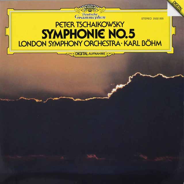 ベームのチャイコフスキー/交響曲第5番　独DGG　3420　LP レコード