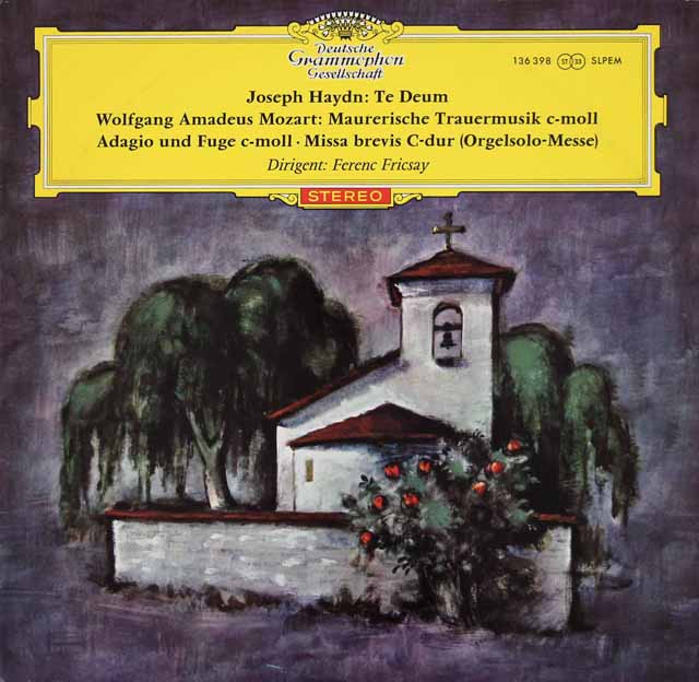【赤ステレオ/独最初期盤】　フリッチャイのハイドン/テ・デウムほか　独DGG　3420　LP レコード