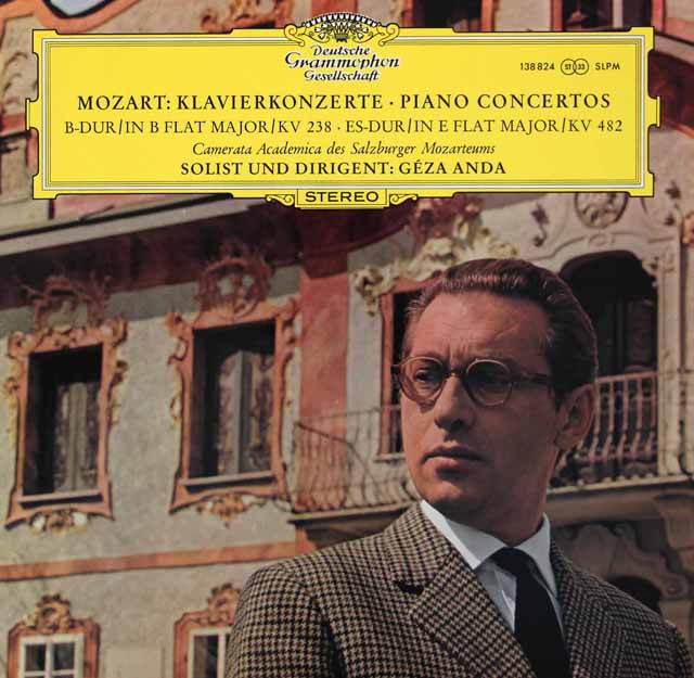 アンダのモーツァルト/ピアノ協奏曲第6&22番　独DGG　3420　LP レコード