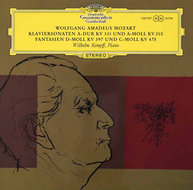 ケンプのモーツァルト/ピアノ・ソナタ第8&11番ほか 　独DGG　3420　LP レコード