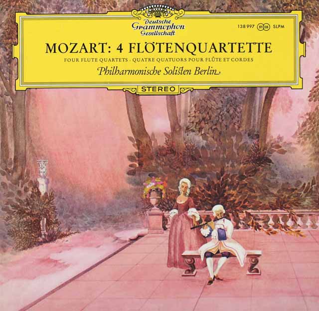 ベルリン・フィルメンバーによるモーツァルト/フルート四重奏曲集　独DGG　3420　LP レコード