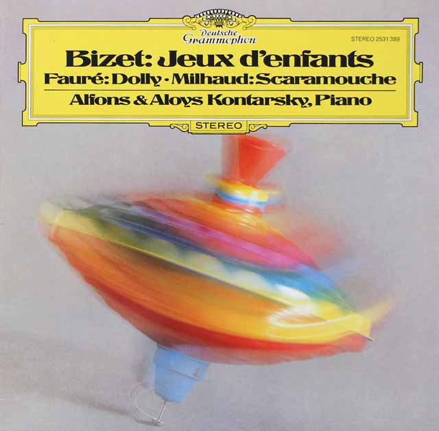 コンタルスキー兄弟のビゼー/子供の遊びほか　独DGG　3420　LP レコード