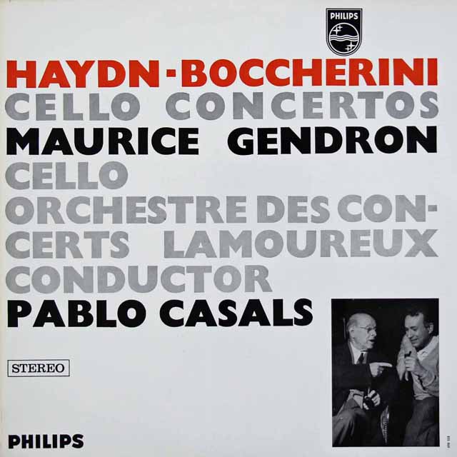 カザルス、ジャンドロンのハイドン、ボッケリーニ/チェロ協奏曲集　蘭PHILIPS　3421　LP レコード
