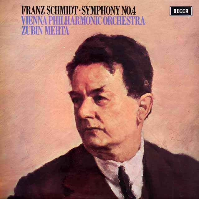 【オリジナル盤】　メータのF.シュミット/交響曲第4番　英DECCA　3421　LP レコード