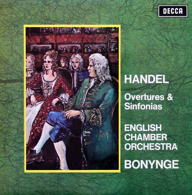 ボニングのヘンデル/序曲とシンフォニア　英DECCA　3421　LP レコード