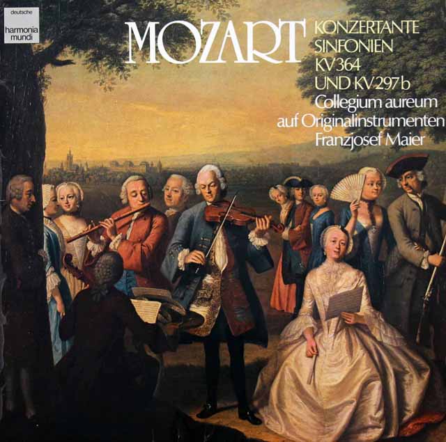コレギウム・アウレウムのモーツァルト/協奏交響曲 K.364、297b　独HM　3421　LP レコード