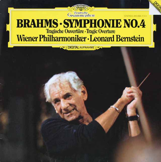 バーンスタインのブラームス/交響曲第4番、悲劇的序曲　独DGG　3421　LP レコード
