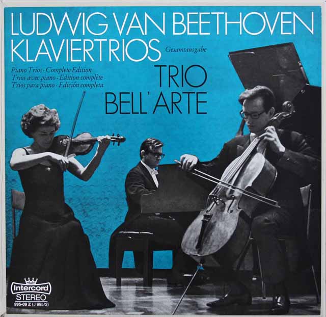 ラウテンバッハーらベラルテ・トリオのベートーヴェン/ピアノ三重奏曲集　独intercord　3421　LP レコード