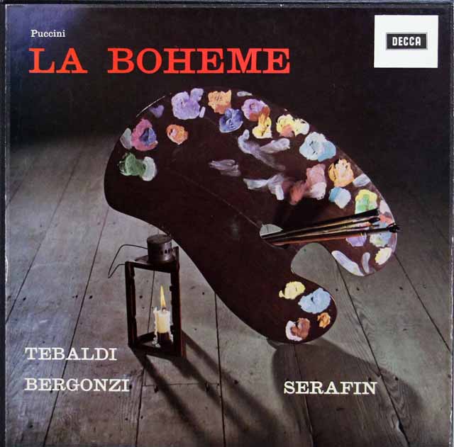 セラフィンのプッチーニ/「ラ・ボエーム」全曲　英DECCA　3421　LP レコード