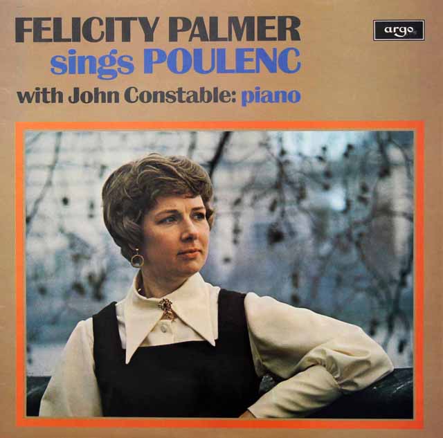 パーマーのプーランク/歌曲集　英argo　3422　LP レコード