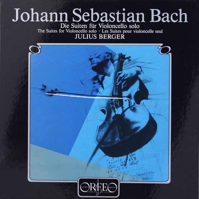 ユリウス・ベルガーのバッハ/無伴奏チェロ組曲全集　 独ORFEO　3422　LP レコード