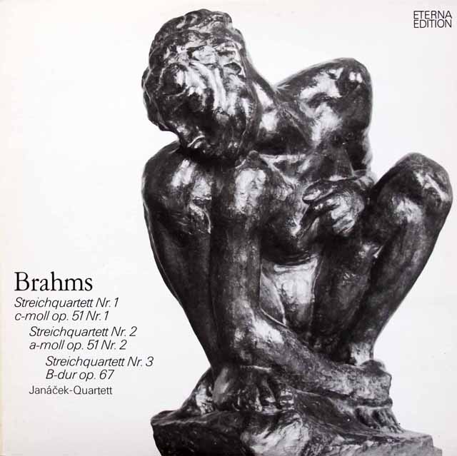 ヤナーチェク四重奏団のブラームス/弦楽四重奏曲第1～3番　独ETERNA　3422　LP レコード